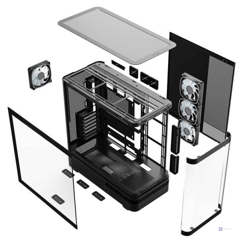 MODECOM OBUDOWA VOLCANO AQ 200 ARGB MIDI CZARNA