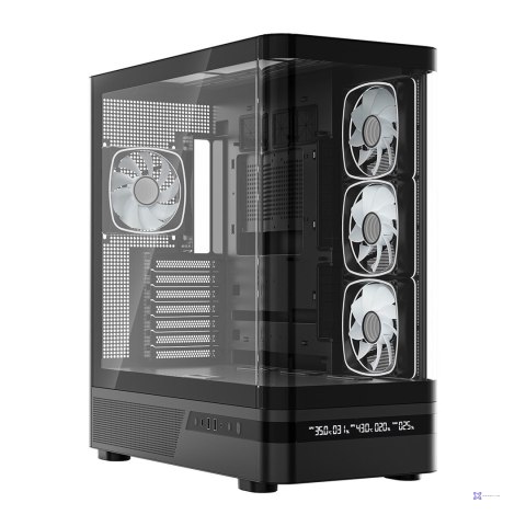 MODECOM OBUDOWA VOLCANO AQ 200 ARGB MIDI CZARNA