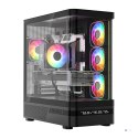 MODECOM OBUDOWA VOLCANO AQ 200 ARGB MIDI CZARNA