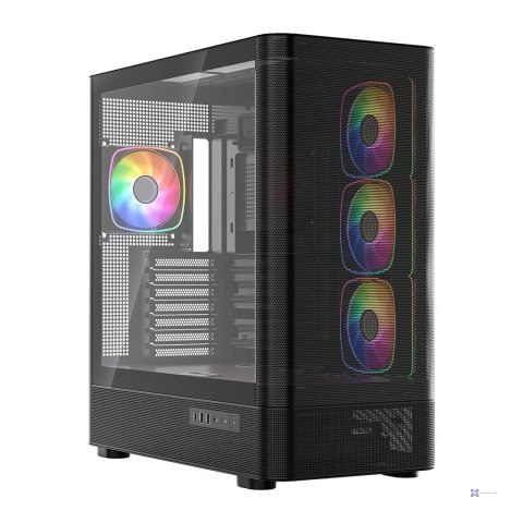 MODECOM OBUDOWA VOLCANO AQ 300 ARGB MIDI CZARNA