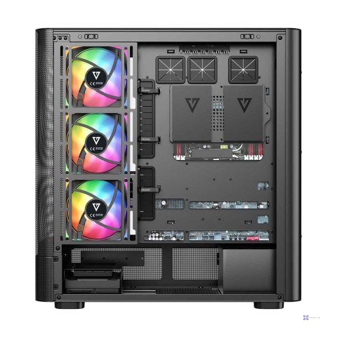 MODECOM OBUDOWA VOLCANO AQ 300 ARGB MIDI CZARNA