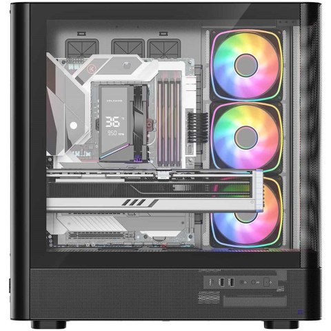 MODECOM OBUDOWA VOLCANO AQ 300 ARGB MIDI CZARNA