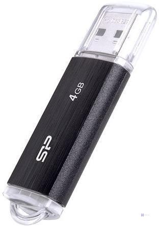 Pendrive Silicon Power Ultima U02 4GB USB 2.0 kolor czarny (SP004GBUF2U02V1K)