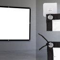 MACLEAN EKRAN PROJEKCYJNY 84", 175X131CM, , OBRAMOWANIE 25MM 4:3, HACZYKI DO NACIĄGU MC-166