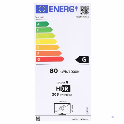 Telewizor Samsung QE55S90F OLED 55'' 4K Ultra HD 144 Hz Tizen Dolby Atmos Czarny (MODEL 2025) (OUTLET)