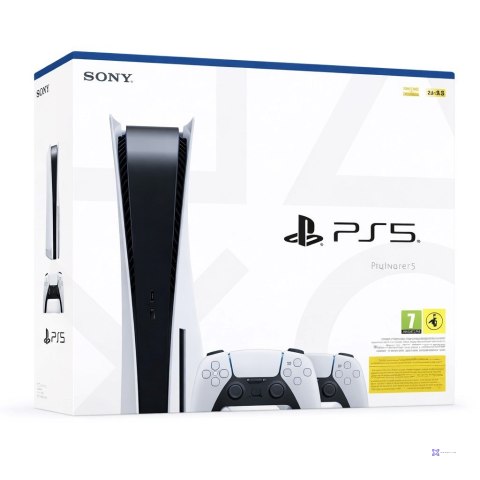 Konsola Sony PlayStation 5 Slim 1Tb white +2 kontrolery (OUTLET)
