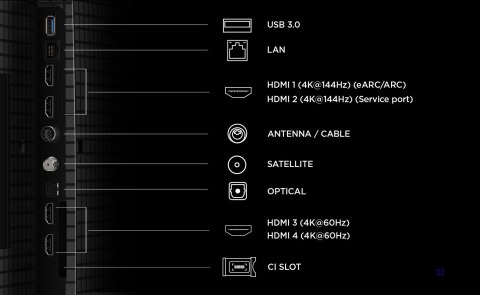 Telewizor TCL 55P8L QLED 55" 4K Ultra HD 144Hz Google TV Dolby Atmos Czarny (OUTLET)