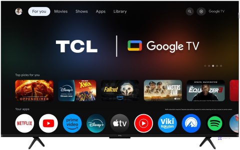 Telewizor TCL 55P8L QLED 55" 4K Ultra HD 144Hz Google TV Dolby Atmos Czarny (OUTLET)
