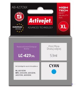 Activejet AB-427CNX Tusz (zamiennik Brother LC-427CXL; Supreme; 53 ml; niebieski)