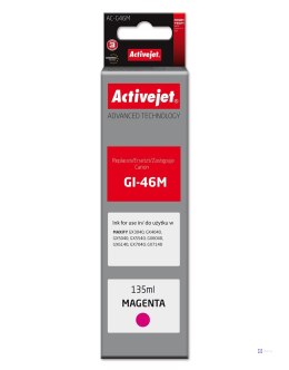 Activejet AC-G46M Buteleczka z tuszem z atramentem (zamiennik Canon GI-46M; Supreme; 135 ml; czerwony)