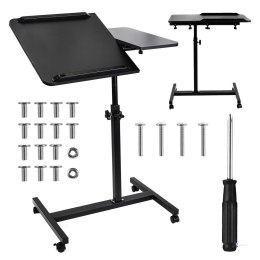 MACLEAN MOBILNE BIURKO/STAND NA LAPTOP, CZARNE, REGULACJA WYSOKOŚC 59-89CM, MAX. 30KG MC-121 B