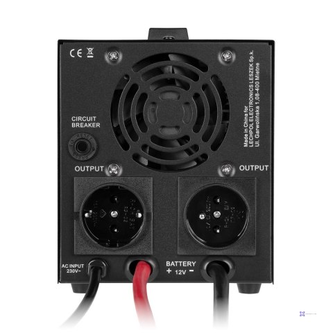 REBEL ZASILACZ AWARYJNY LFP4 Z CZYSTYM PRZEBIEGIEM SINUSOIDALNYM I FUNKCJĄ ŁADOWANIA 12V 230V 800VA/500W