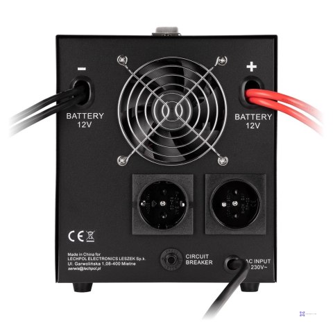 REBEL ZASILACZ AWARYJNY Z CZYSTYM PRZEBIEGIEM SINUSOIDALNYM I FUNKCJĄ ŁADOWANIA 12V 230V 1500VA/1050W LFP4 RB-4029