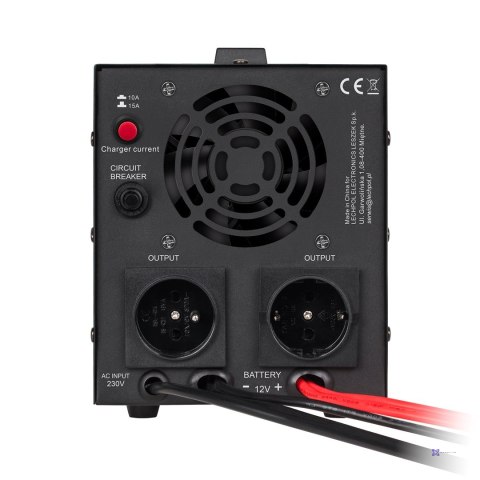 Zasilacz Awaryjny Rebel POWER-800 - przetwornica z czystym przebiegiem sinusoidalnym i funkcją ładowania 12V 230V 800VA/500W