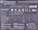 Zasilacz Thermaltake Litepower RGB PS-LTP-0650NHSANE-1 (650 W; Aktywne; 120 mm)