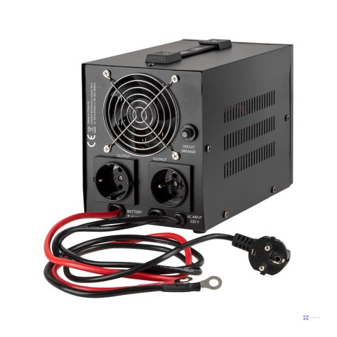 Zasilacz awaryjny Rebel POWER-500 - przetwornica z czystym przebiegiem sinusoidalnym i funkcją ładowania 12V 230V 500VA/300W
