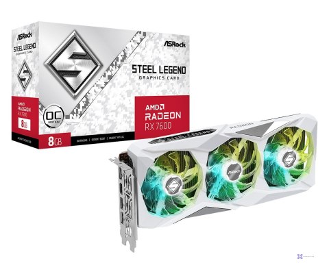 Karta graficzna Asrock AMD Radeon RX7600 SL 8GO RX 7600 8 GB GDDR6