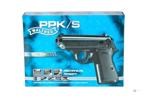 Pistolet ASG Walther PPK/S sprężynowy (OUTLET)
