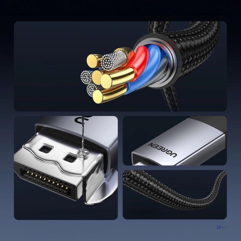 Ugreen Kabel Display Port do HDMI DP119 4K, 1m, jednokierunkowy