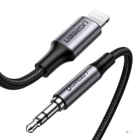 Ugreen kabel przewód audio AUX MFI Lightning - 3,5 mm mini jack 1 m szary
