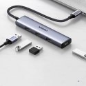 Ugreen rozdzielacz HUB USB Typ C - 4x USB 3.2 Gen 1 srebrny