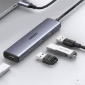 Ugreen rozdzielacz HUB USB Typ C - 4x USB 3.2 Gen 1 srebrny