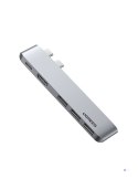 Ugreen wielofunkcyjny HUB 2x USB Typ C na USB Typ C PD (Thunderbolt 3, 100W, 4K@60 Hz, 10 Gbps) / HDMI 4K@30 Hz / 3x USB 3.0 do 