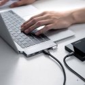 Ugreen wielofunkcyjny HUB 2x USB Typ C na USB Typ C PD (Thunderbolt 3, 100W, 4K@60 Hz, 10 Gbps) / HDMI 4K@30 Hz / 3x USB 3.0 do 