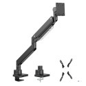 MACLEAN UCHWYT BIURKOWY DO MONITORA LCD 17-57", 27KG, VESA MAX 200X200 PODWÓJNE RAMIĘ MC-968