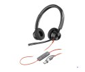 Słuchawki Poly Blackwire 3320 Stereo USB-C Headset +USB-C/A Adapter 8X219AA