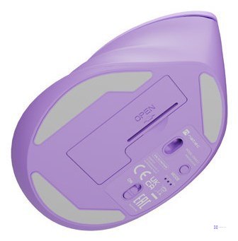 MYSZ WERTYKALNA NATEC CRAKE 2 BEZPRZEWODOWA 2400DPI BLUETOOTH 5.2 + 2.4GHZ PURE LAVENDER