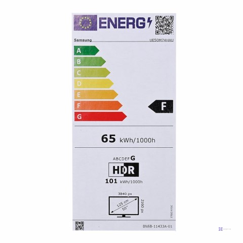 Telewizor Samsung UE50M74H LED 50" 4K Ultra HD Tizen Q-Symphony DVB-T2 Czarny