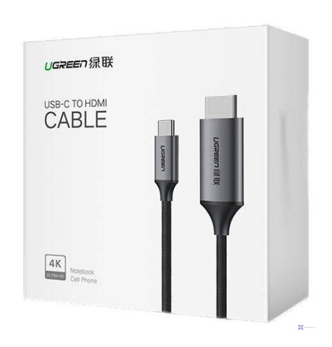 UGREEN KABEL USB-C DO HDMI, 4K, UHD, 1,5 M CZARNY