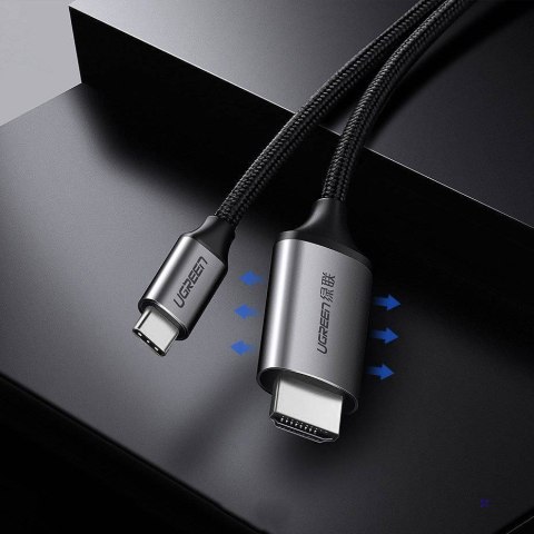 UGREEN KABEL USB-C DO HDMI, 4K, UHD, 1,5 M CZARNY
