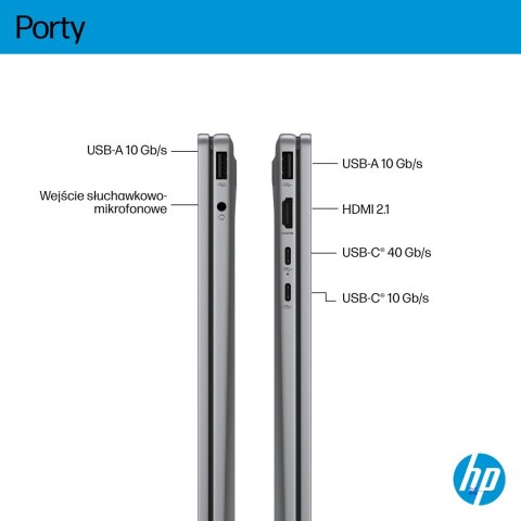 HP OmniBook X Flip 2in1 14-fk0020nw Ryzen AI 5 340 14"2K OLED 300nits LBL Glosy 16GB LPDDR5x SSD512 Radeon 840M Cam5MP+IR 59Wh W