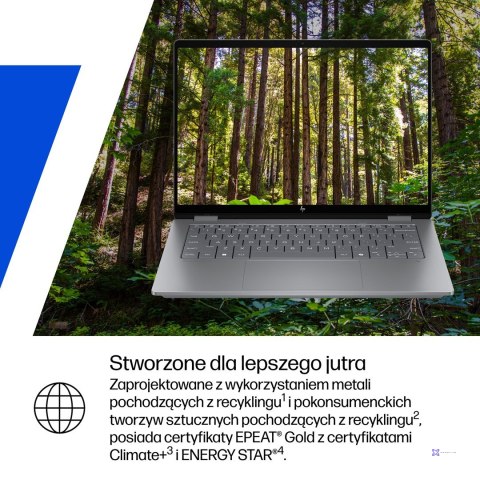 HP OmniBook X Flip 2in1 14-fk0020nw Ryzen AI 5 340 14"2K OLED 300nits LBL Glosy 16GB LPDDR5x SSD512 Radeon 840M Cam5MP+IR 59Wh W
