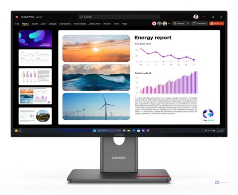 Lenovo ThinkVision P24Q-40 23.8"QHD 120Hz 300nits AG USB HDMI DP Raven Black