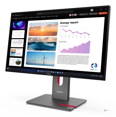 Lenovo ThinkVision P24Q-40 23.8"QHD 120Hz 300nits AG USB HDMI DP Raven Black