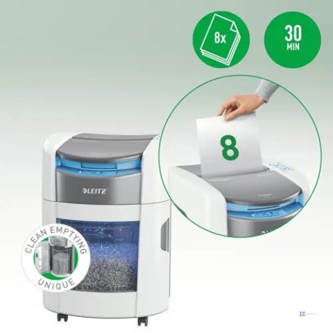 Niszczarka Leitz IQ Optimax AutoFeed 150, P4, 150 kartek, 15 l kosz