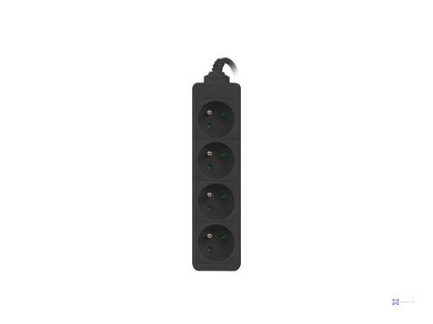 Przedłużacz Lanberg PS0-04E-0100-IEC-BK (1m; kolor czarny)