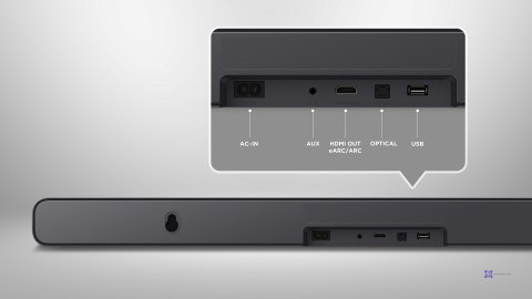 Soundbar TCL S45HE 2.0 kan.100W Bluetooth 5.2 Dolby Atmos Tytanowy (WYPRZEDAŻ)