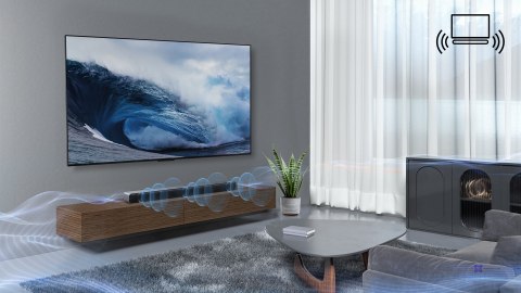 Soundbar TCL S45HE 2.0 kan.100W Bluetooth 5.2 Dolby Atmos Tytanowy (WYPRZEDAŻ)
