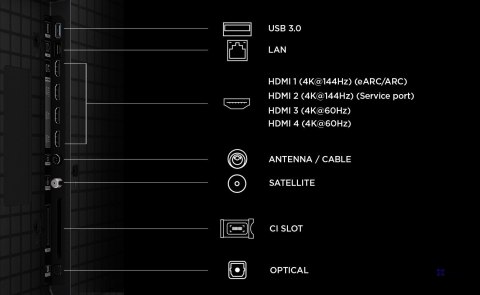 Telewizor TCL 85P8L QLED 85" 4K Ultra HD 144Hz Google TV Dolby Atmos Czarny