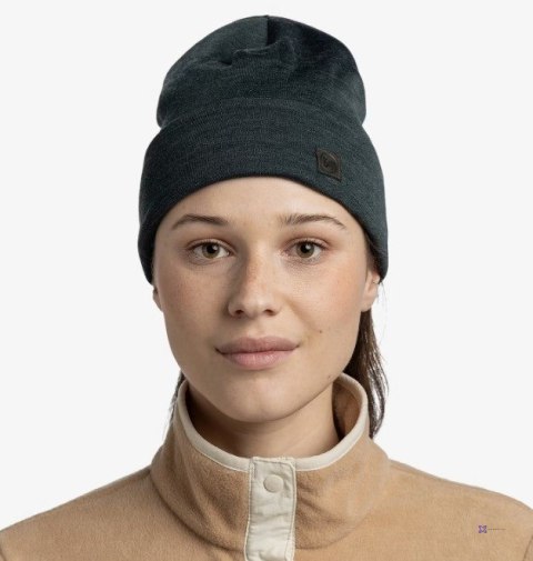 Czapka Buff Merino Heavyweight, solid forest