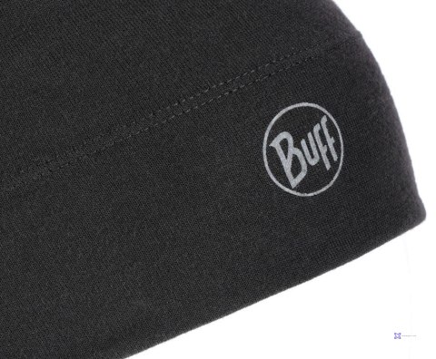 Czapka wełniana Buff Merino Midweight, solid black