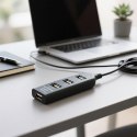 Hub Esperanza EA116 (4x USB 2.0; kolor czarny)