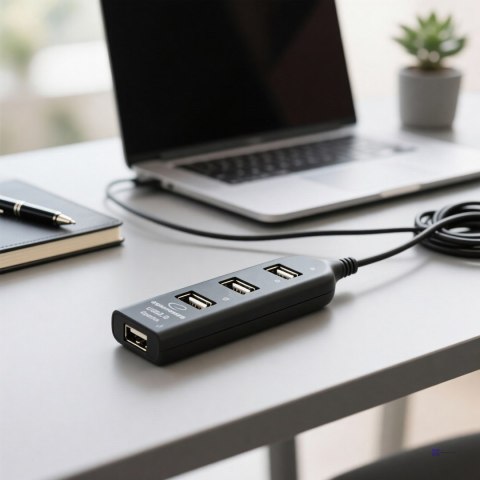 Hub Esperanza EA116 (4x USB 2.0; kolor czarny)