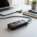 Hub Esperanza EA116 (4x USB 2.0; kolor czarny)
