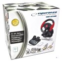 Kierownica z wibracjami Esperanza High Octane EG103 (PC, PS2, PS3; kolor czarny)