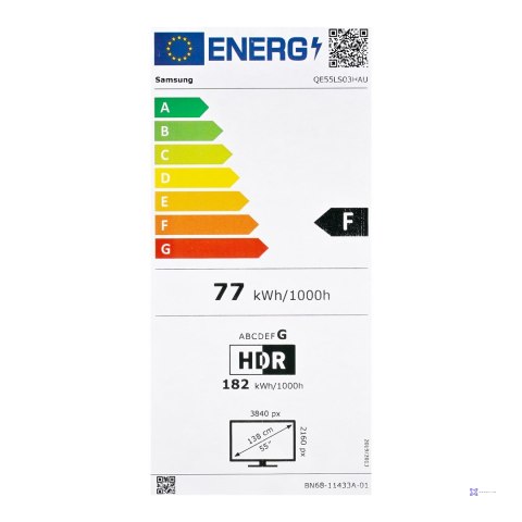 Telewizor Samsung QE55LS03H QLED 55" 4K Ultra HD 100Hz Tizen Dolby Atmos Czarny